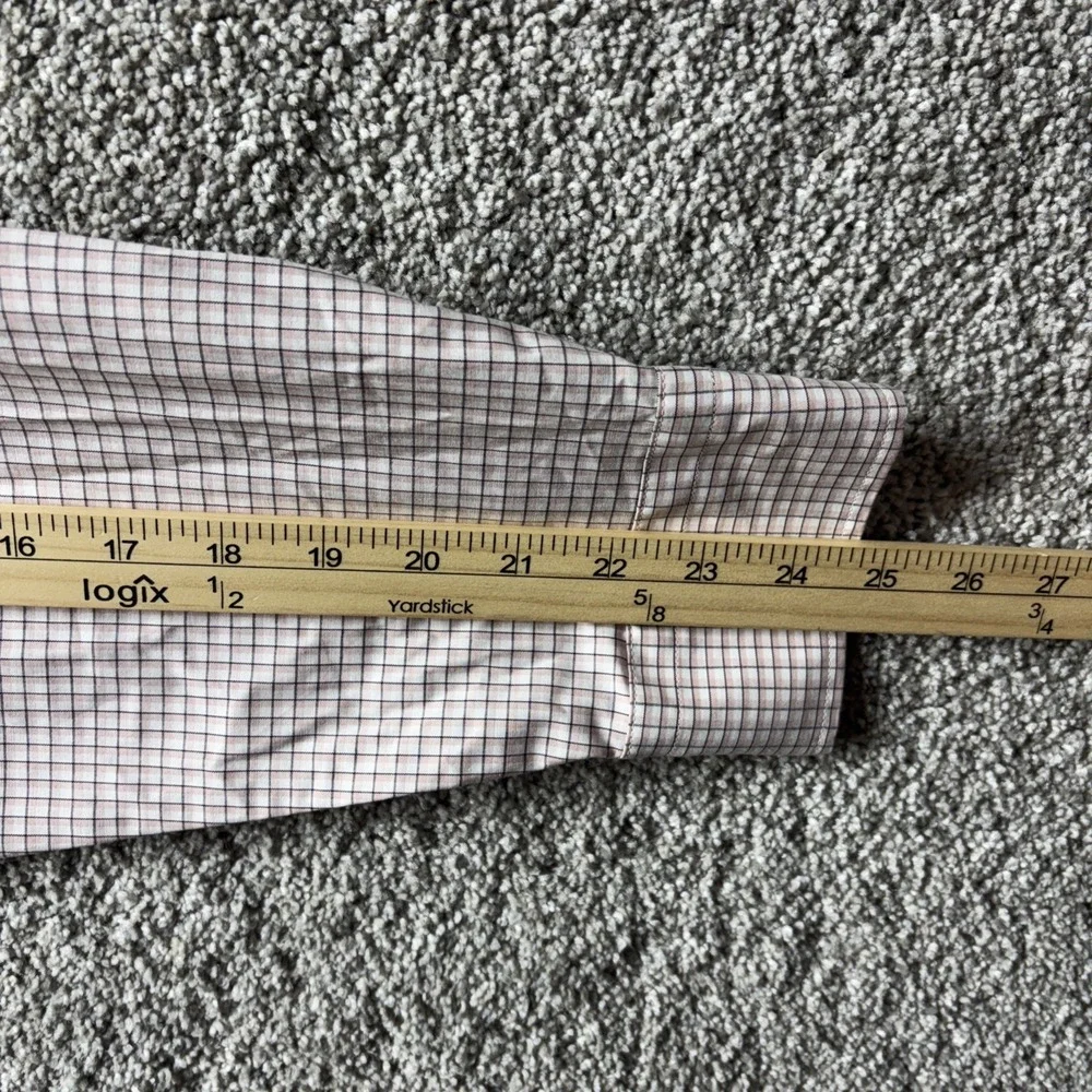 BANANA REPUBLIC Athletic Fit Dress‎ Shirt Men's XL Check Pink Button Down NWT
